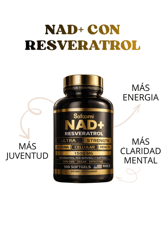 Más Energía, Claridad Mental, Juventud – NAD+ Resveratrol Ultra Strength